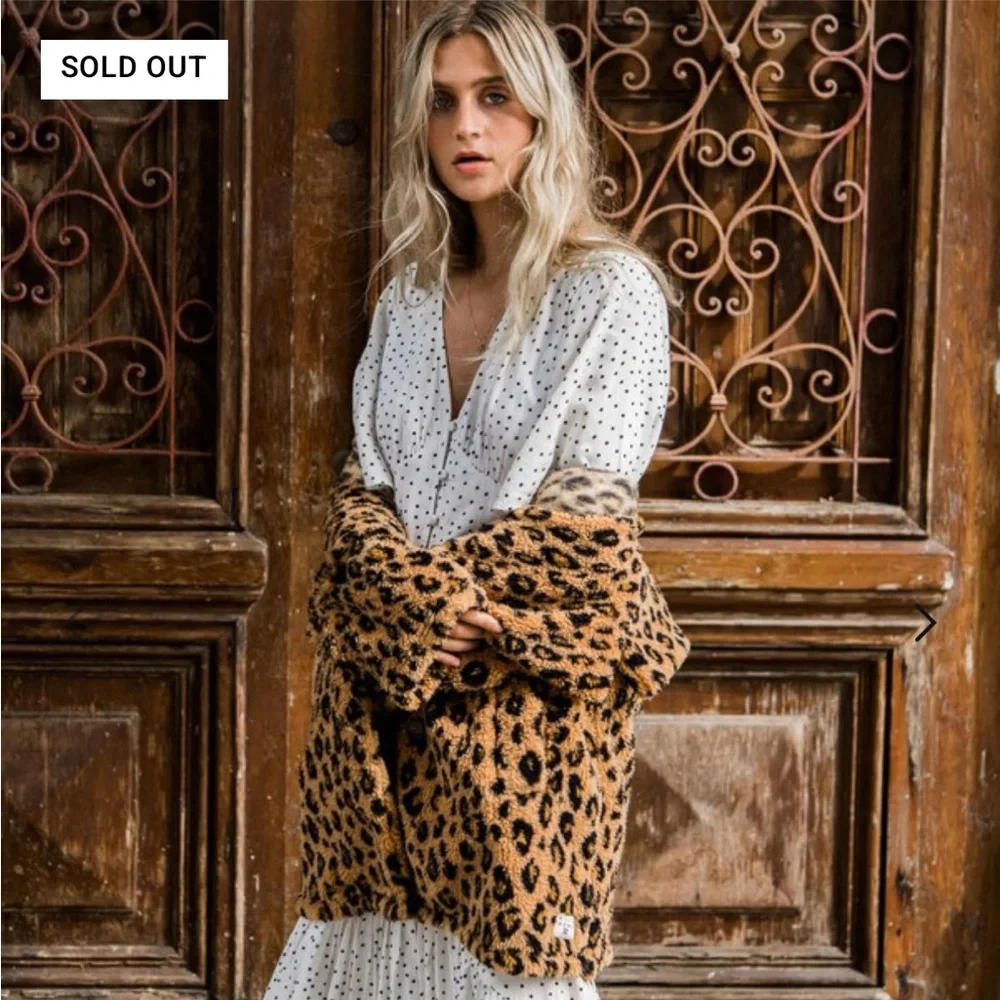 Billabong Black and White Dotted Blouse - Picture 4 of 7